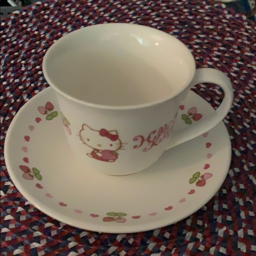 Sanrio Hello Kitty tea cup and saucer.